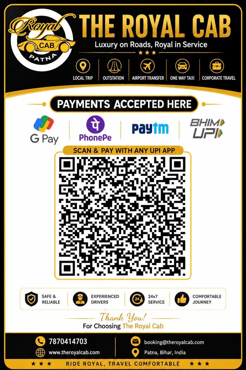 The Royal Cab payment QR code